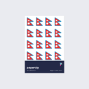 Nepal Flag Stickers