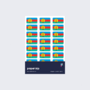 New Caledonia Flag Stickers