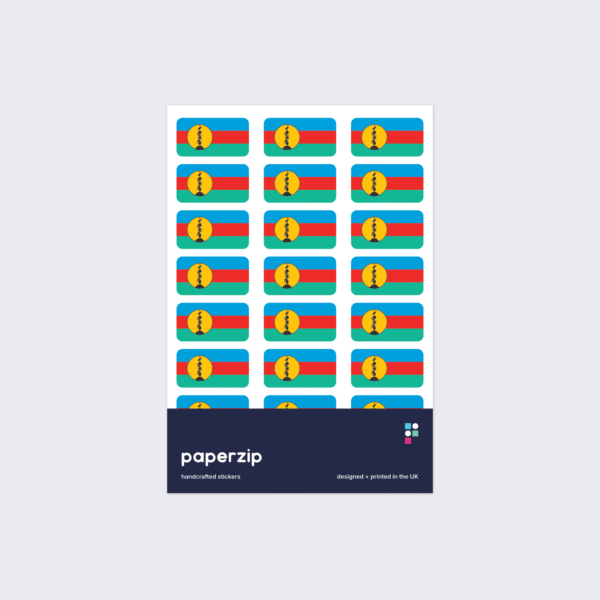 New Caledonia Flag Stickers
