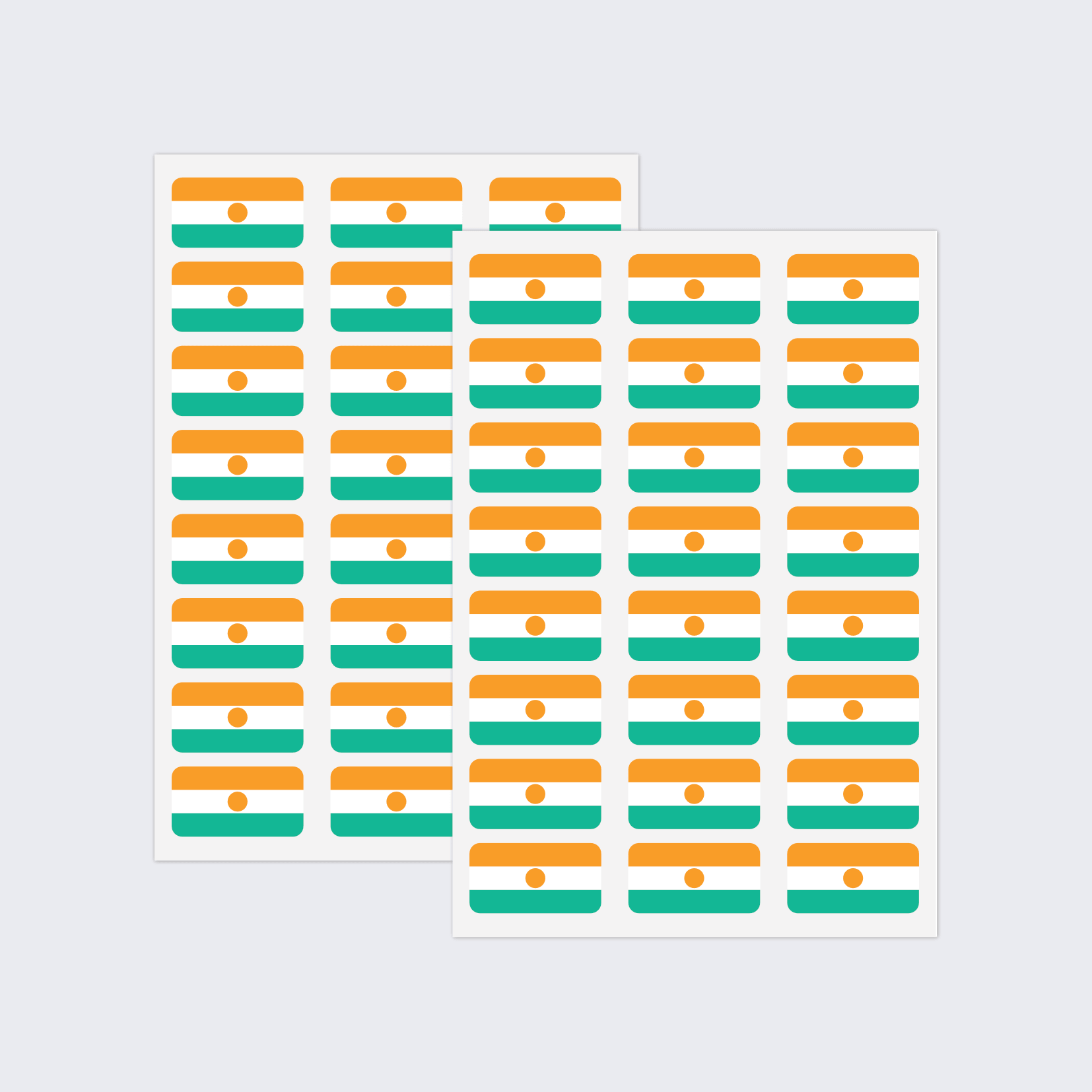 Niger Flag Stickers - Image 2
