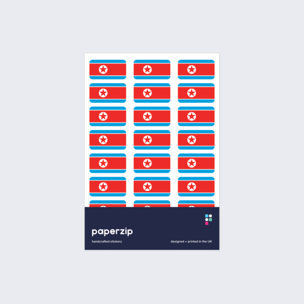 North Korea Flag Stickers