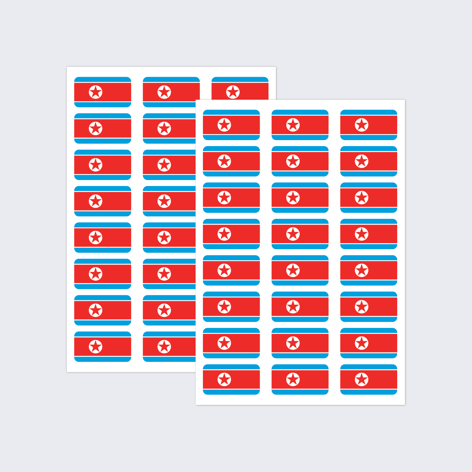 North Korea Flag Stickers - Image 2