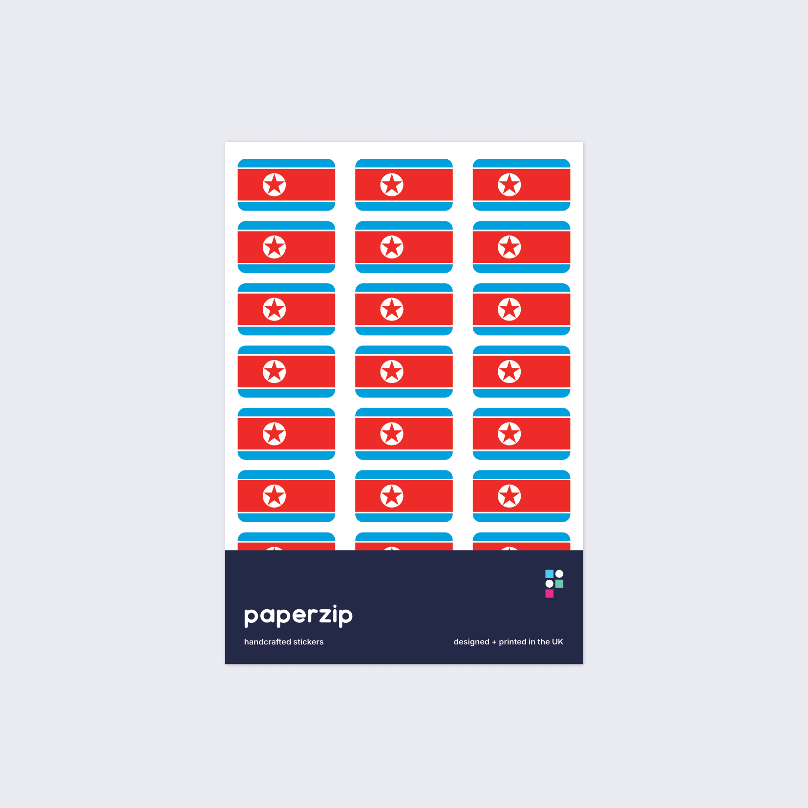North Korea Flag Stickers
