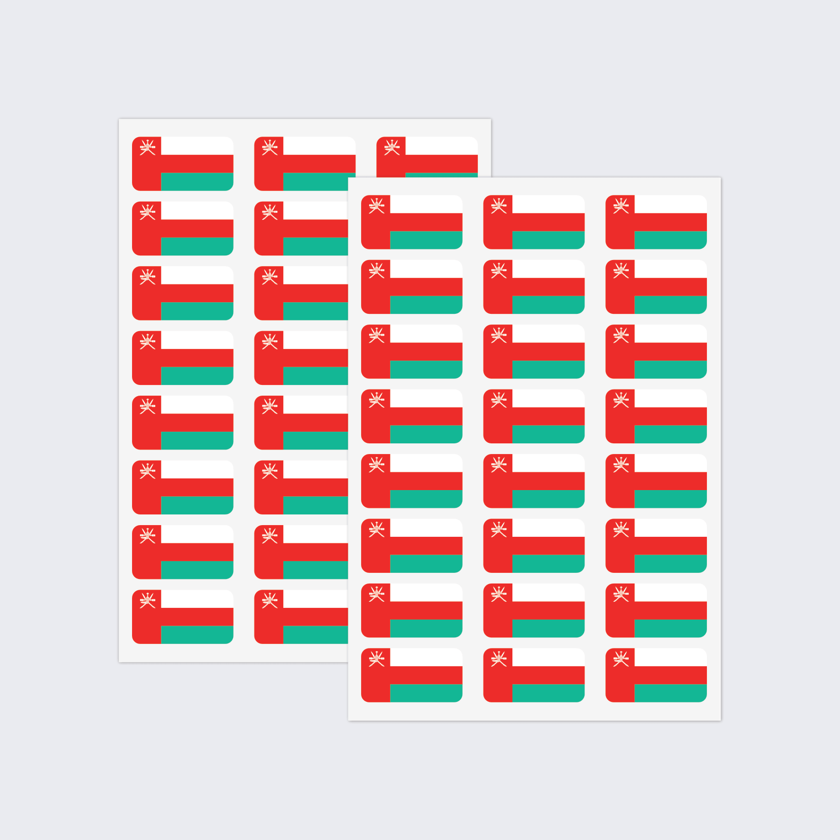 Oman Flag Stickers - Image 2