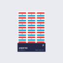 Paraguay Flag Stickers