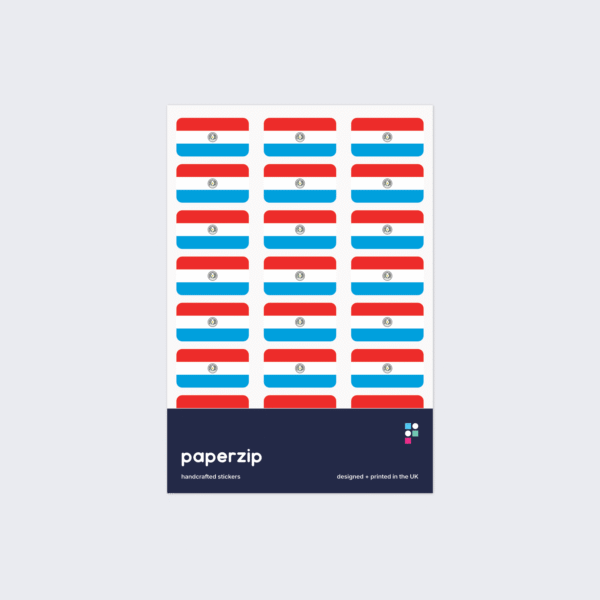 Paraguay Flag Stickers