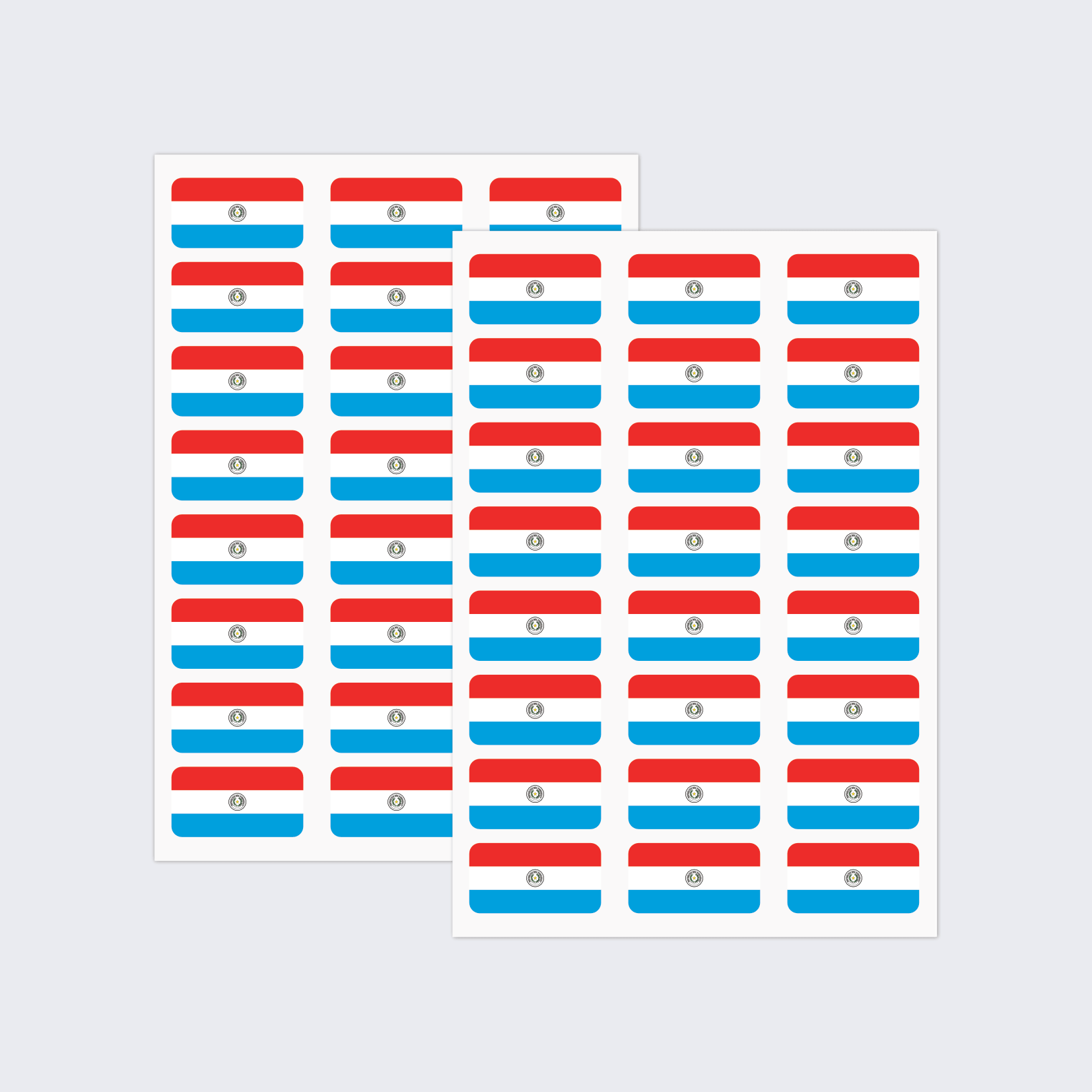 Paraguay Flag Stickers - Image 2