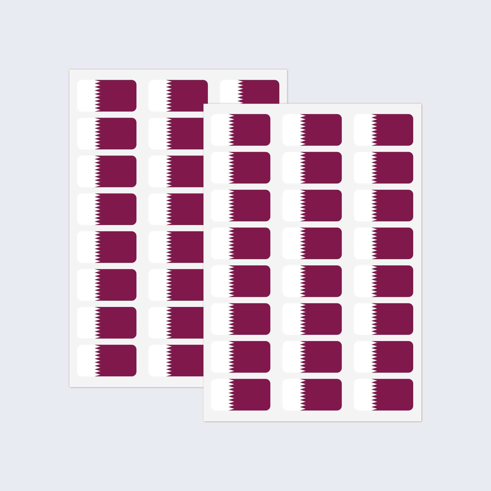 Qatar Flag Stickers - Image 2