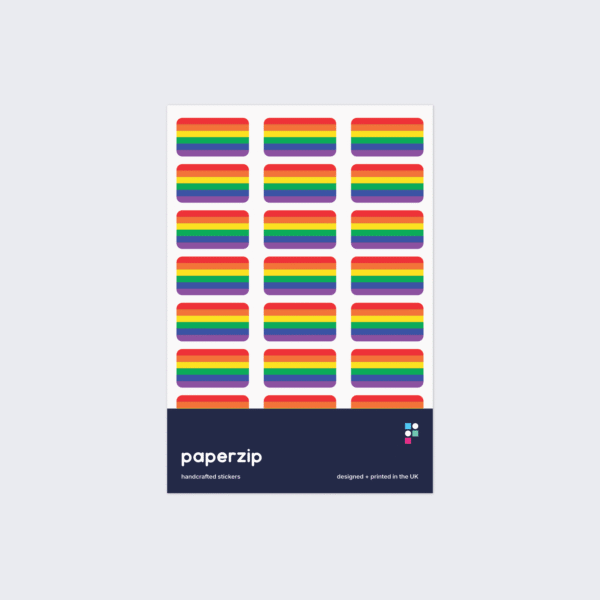 Rainbow Pride Flag (6-colour) Stickers