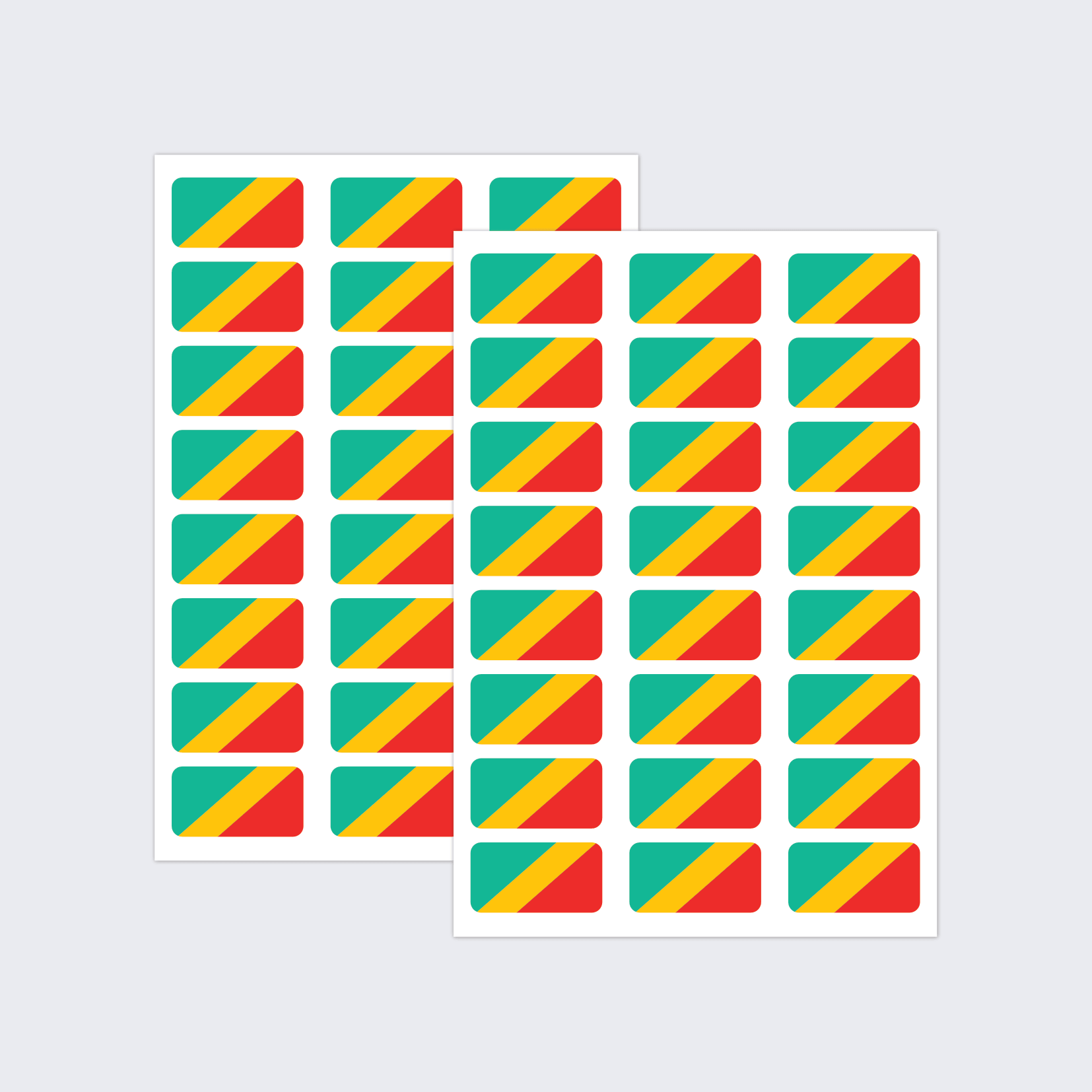 Republic of Congo Flag Stickers - Image 2