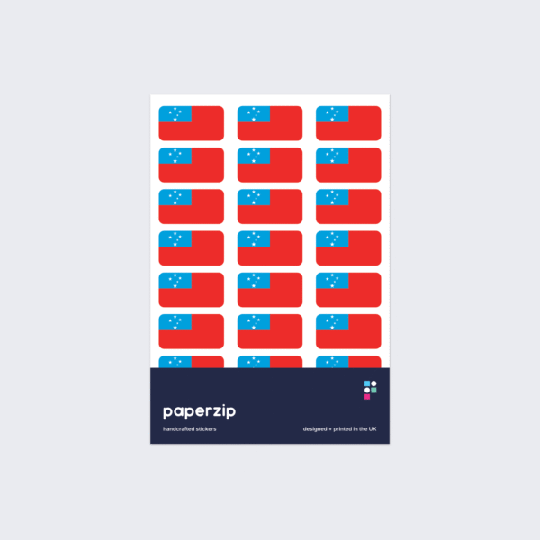 Samoa Flag Stickers