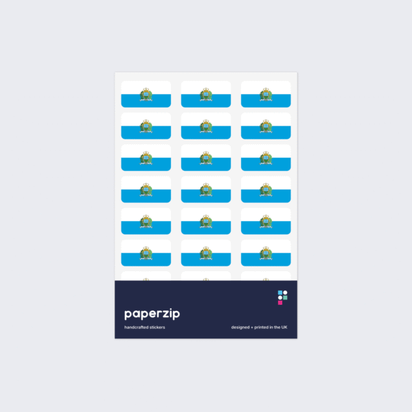 San Marino Flag Stickers