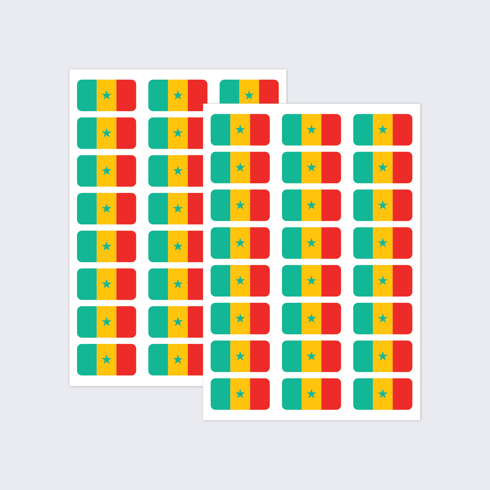 Senegal Flag Stickers - Image 2