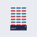 Serbia Flag Stickers