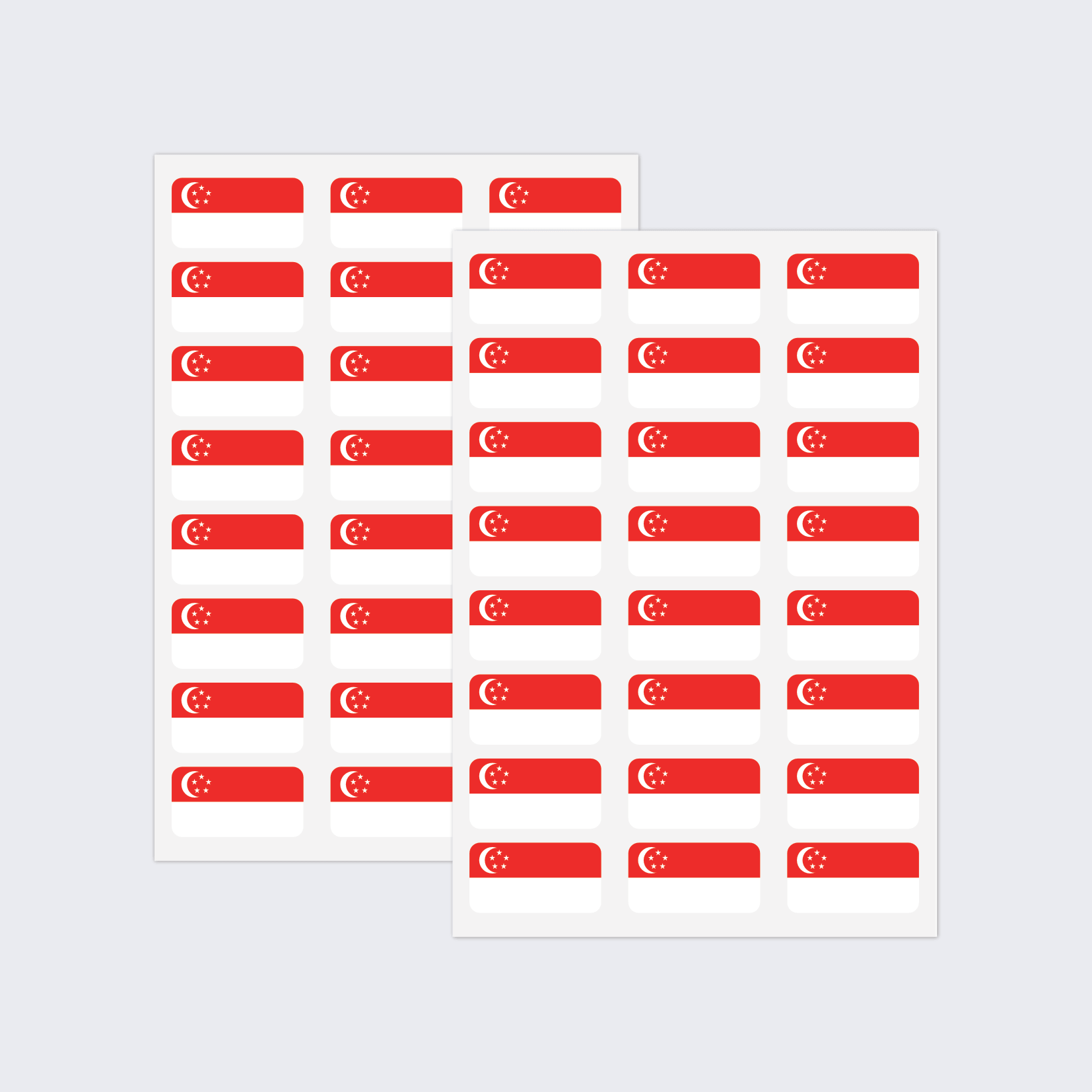 Singapore Flag Stickers - Image 2
