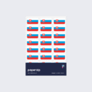 Slovakia Flag Stickers