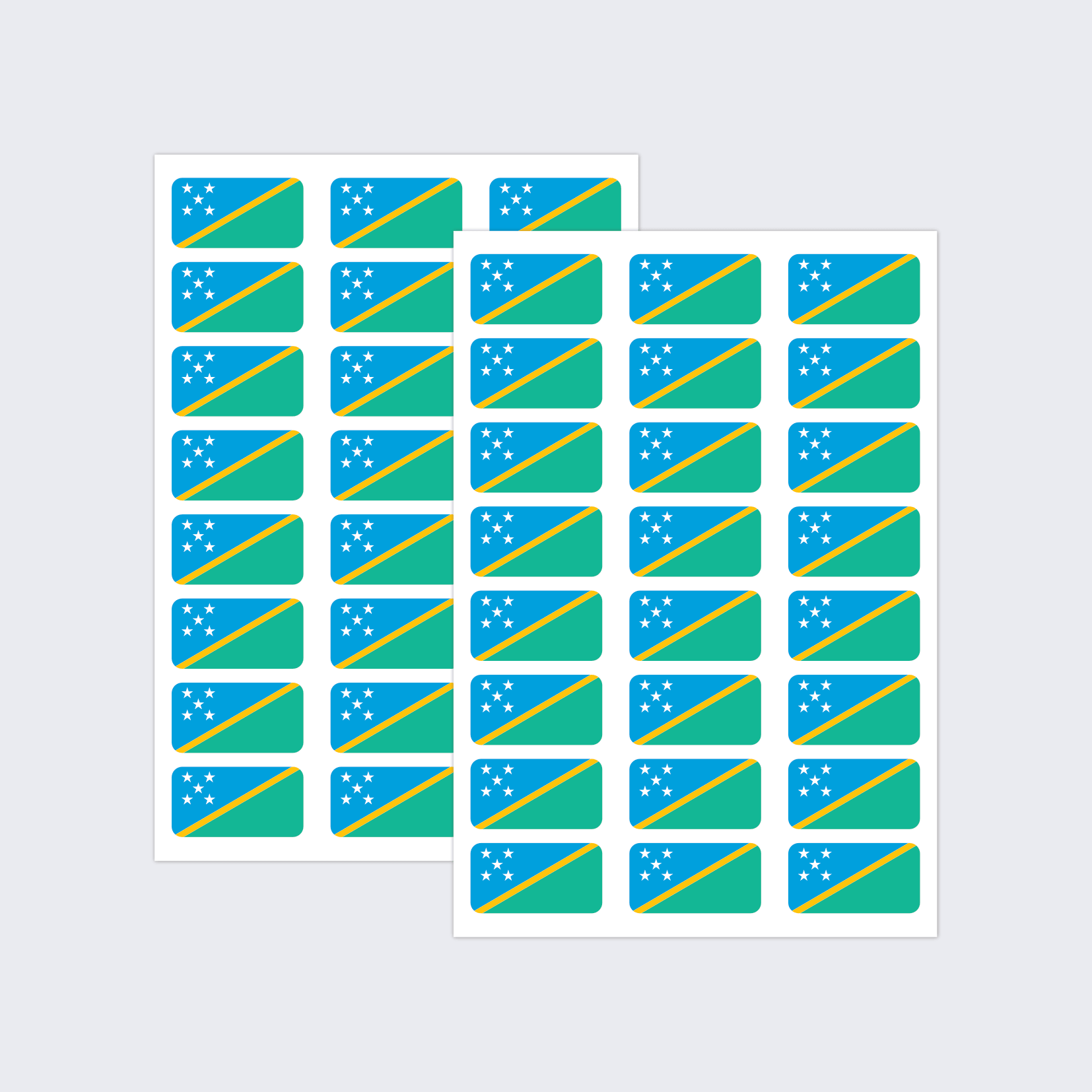 Solomon Islands Flag Stickers - Image 2