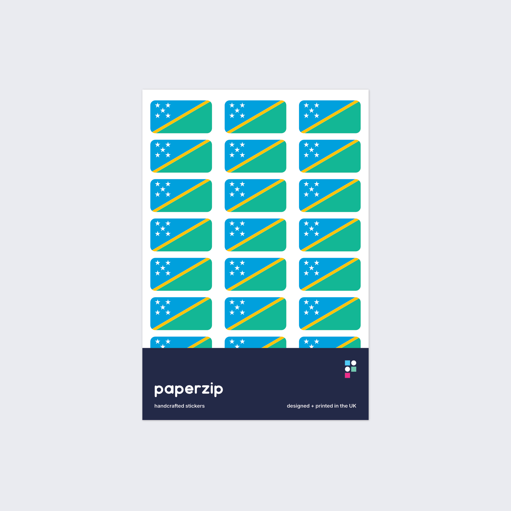 Solomon Islands Flag Stickers