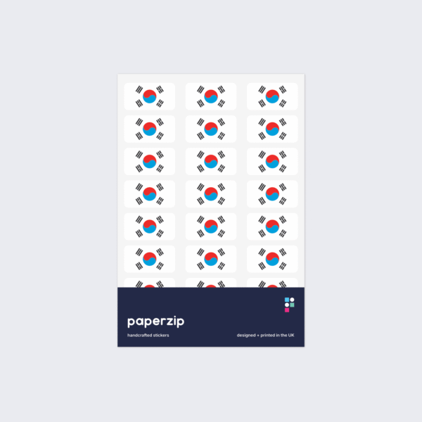 South Korea Flag Stickers