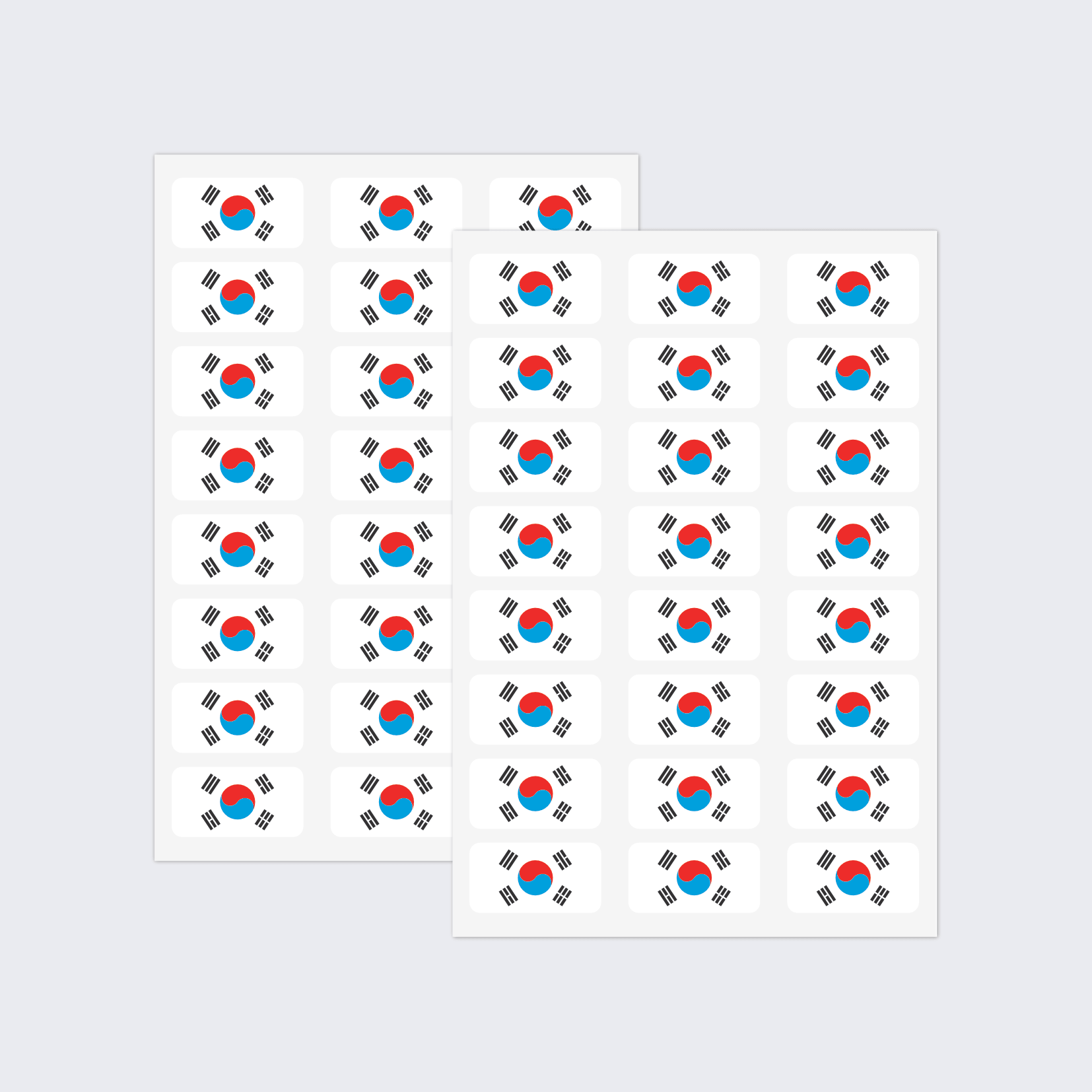 South Korea Flag Stickers - Image 2