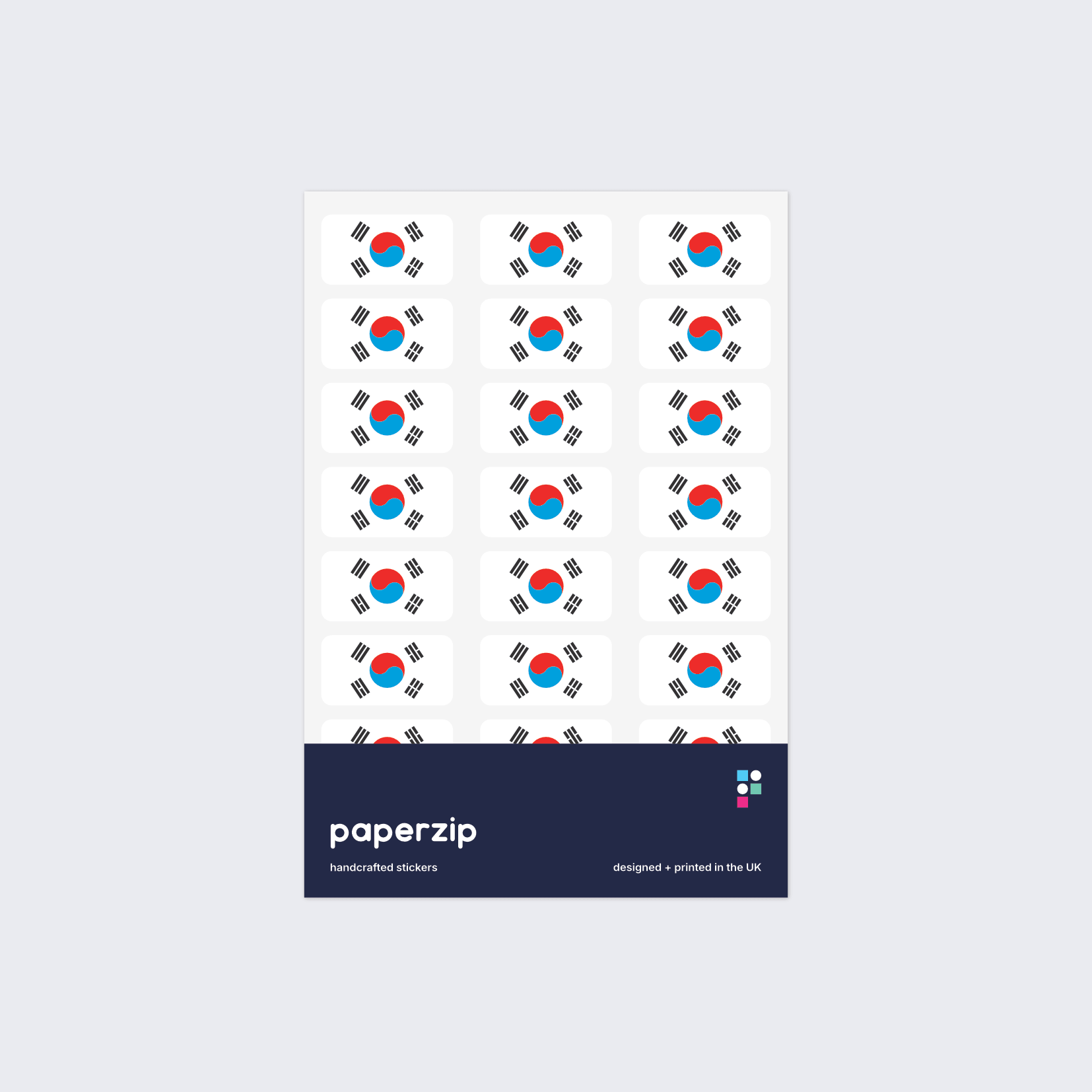 South Korea Flag Stickers