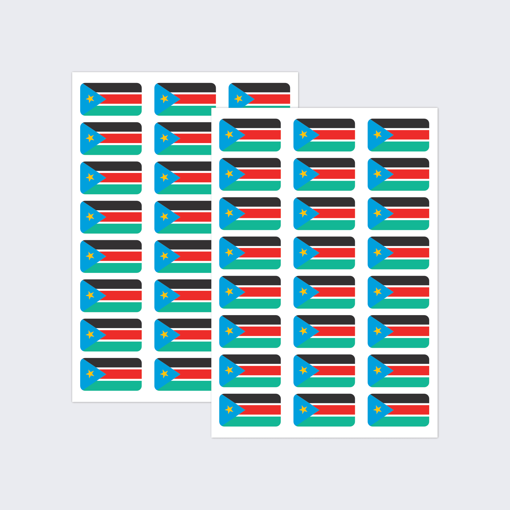 South Sudan Flag Stickers - Image 2