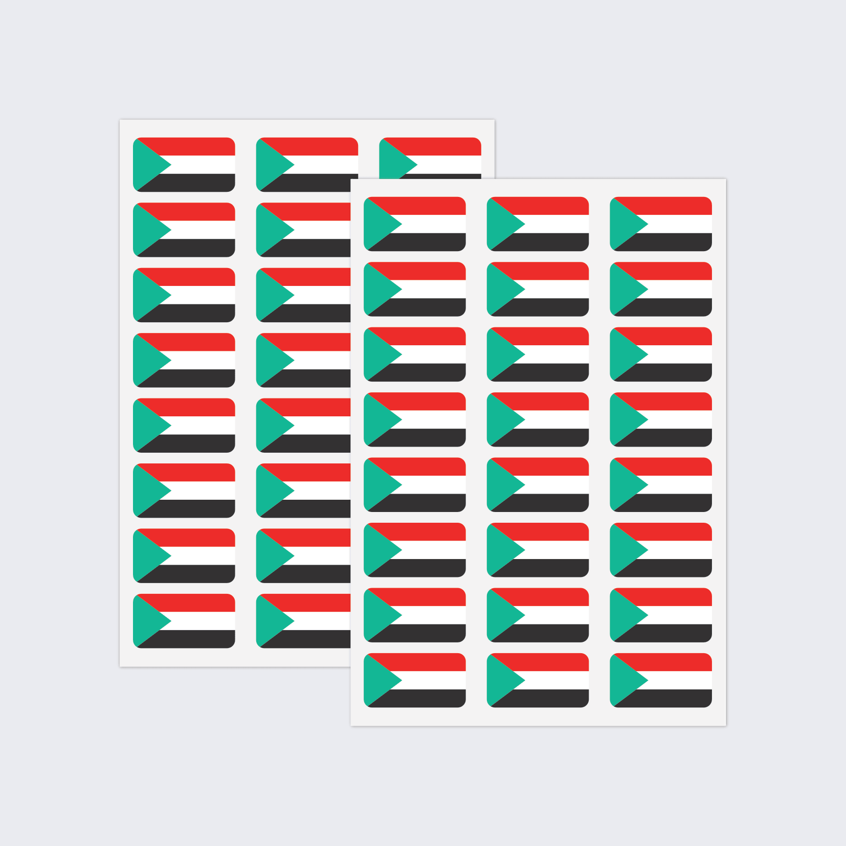 Sudan Flag Stickers - Image 2