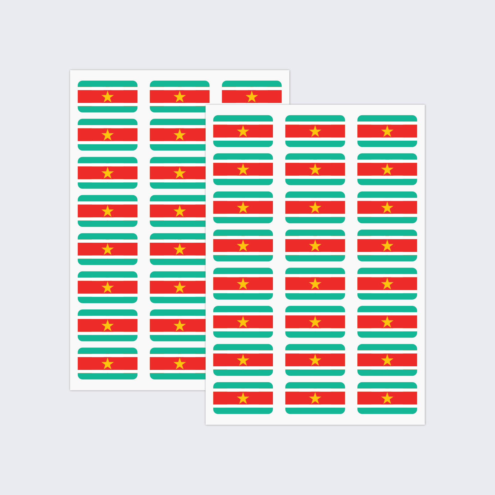Suriname Flag Stickers - Image 2