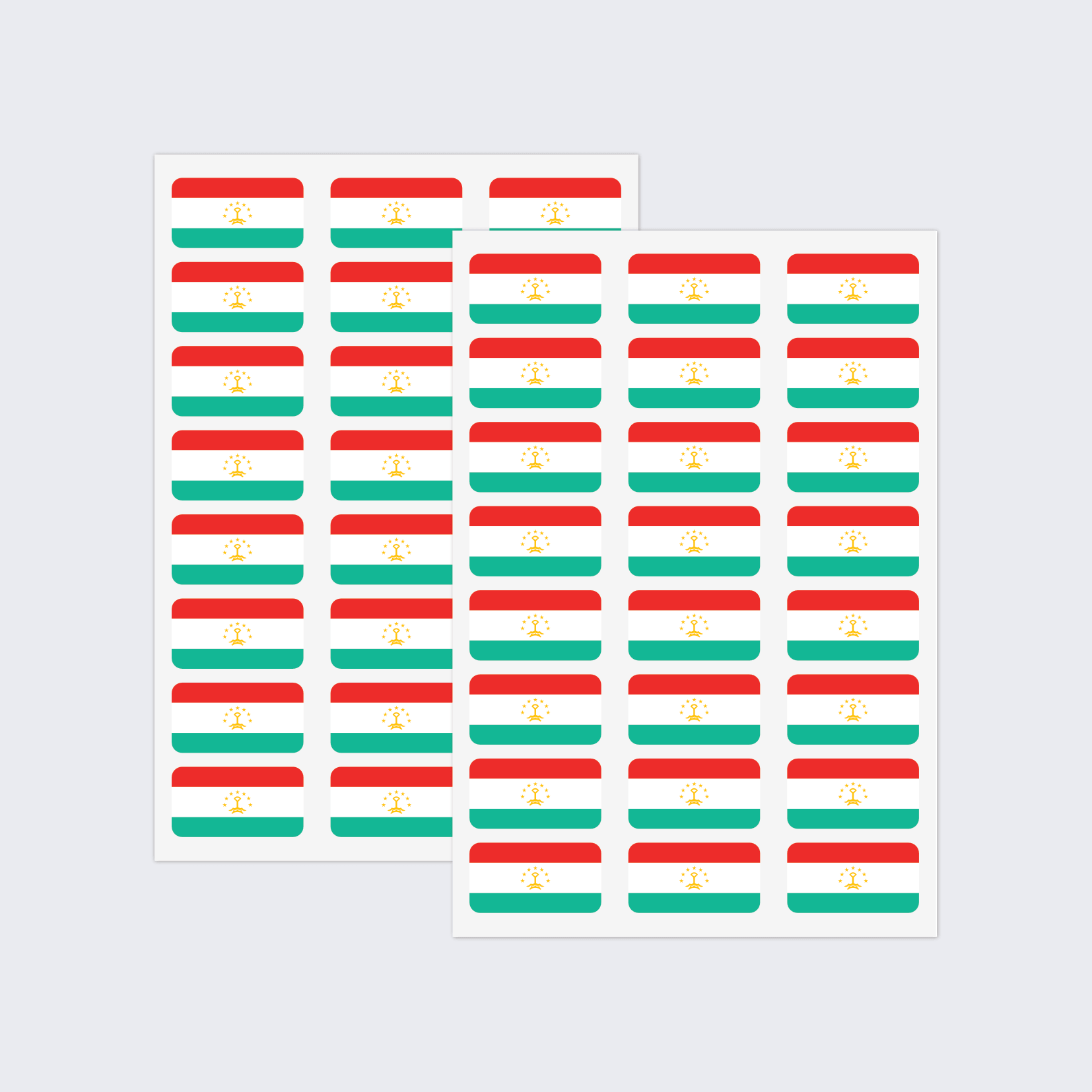 Tajikistan Flag Stickers - Image 2