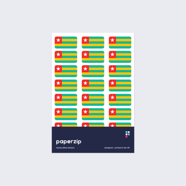 Togo Flag Stickers