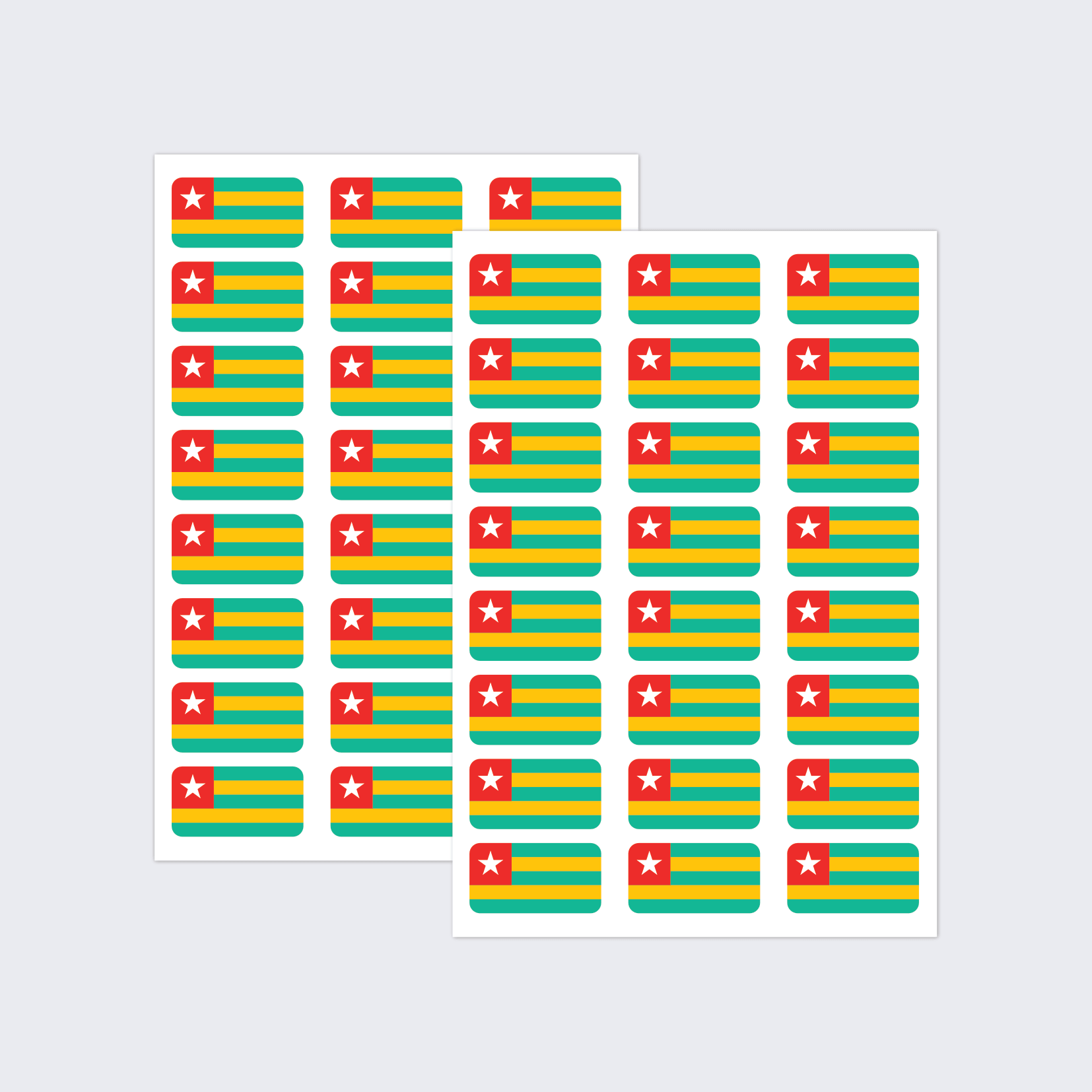 Togo Flag Stickers - Image 2