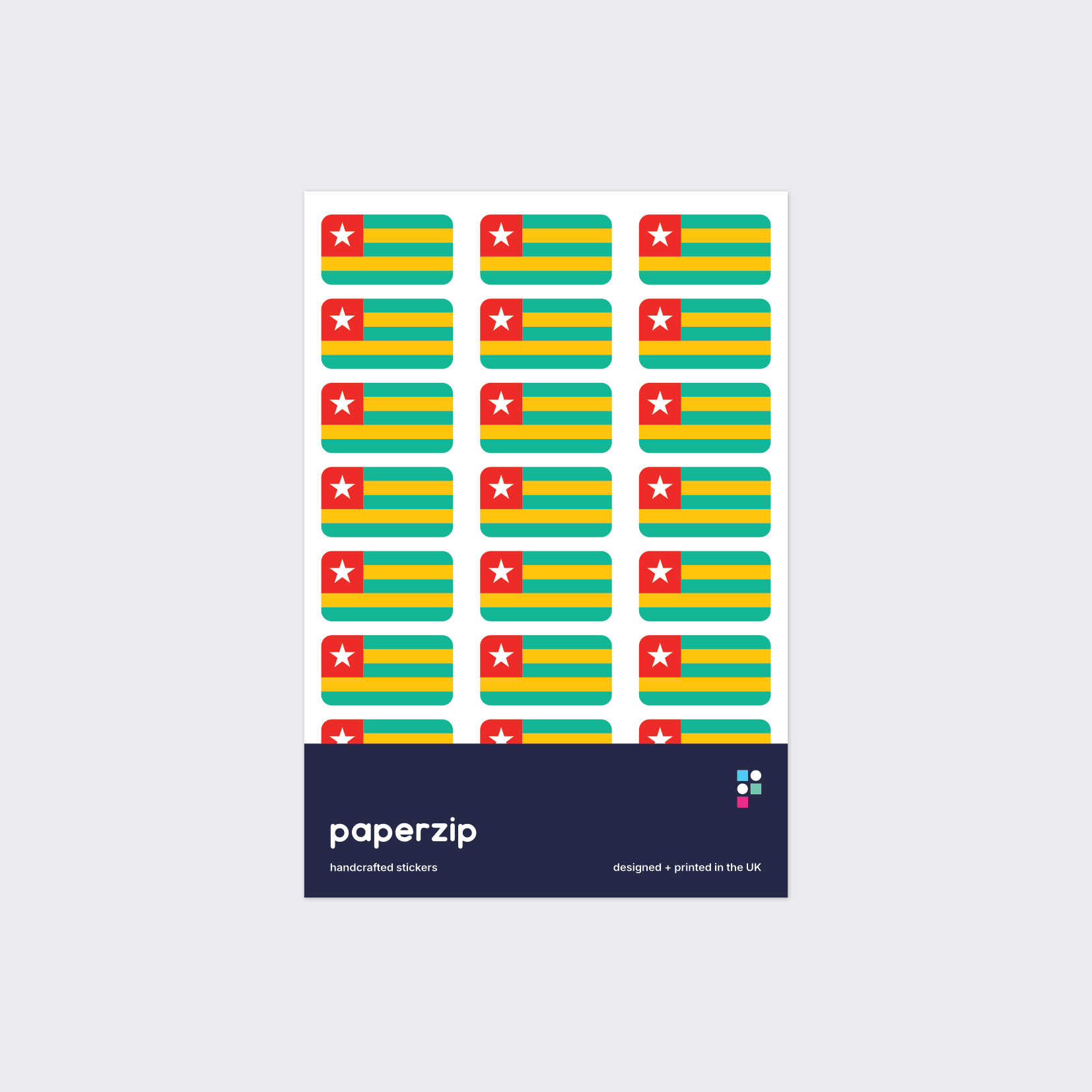 Togo Flag Stickers