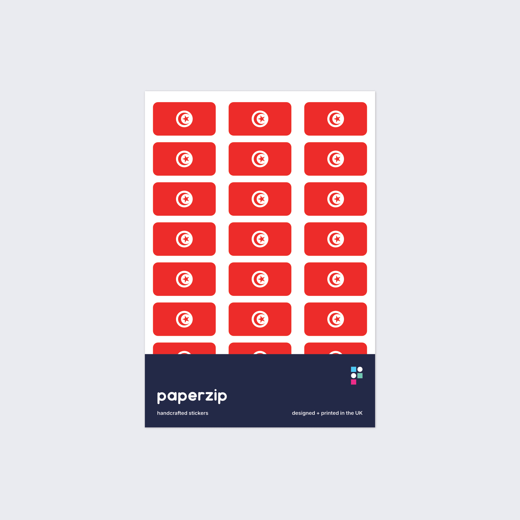 Tunisia Flag Stickers