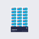 Turks and Caicos Islands Flag Stickers