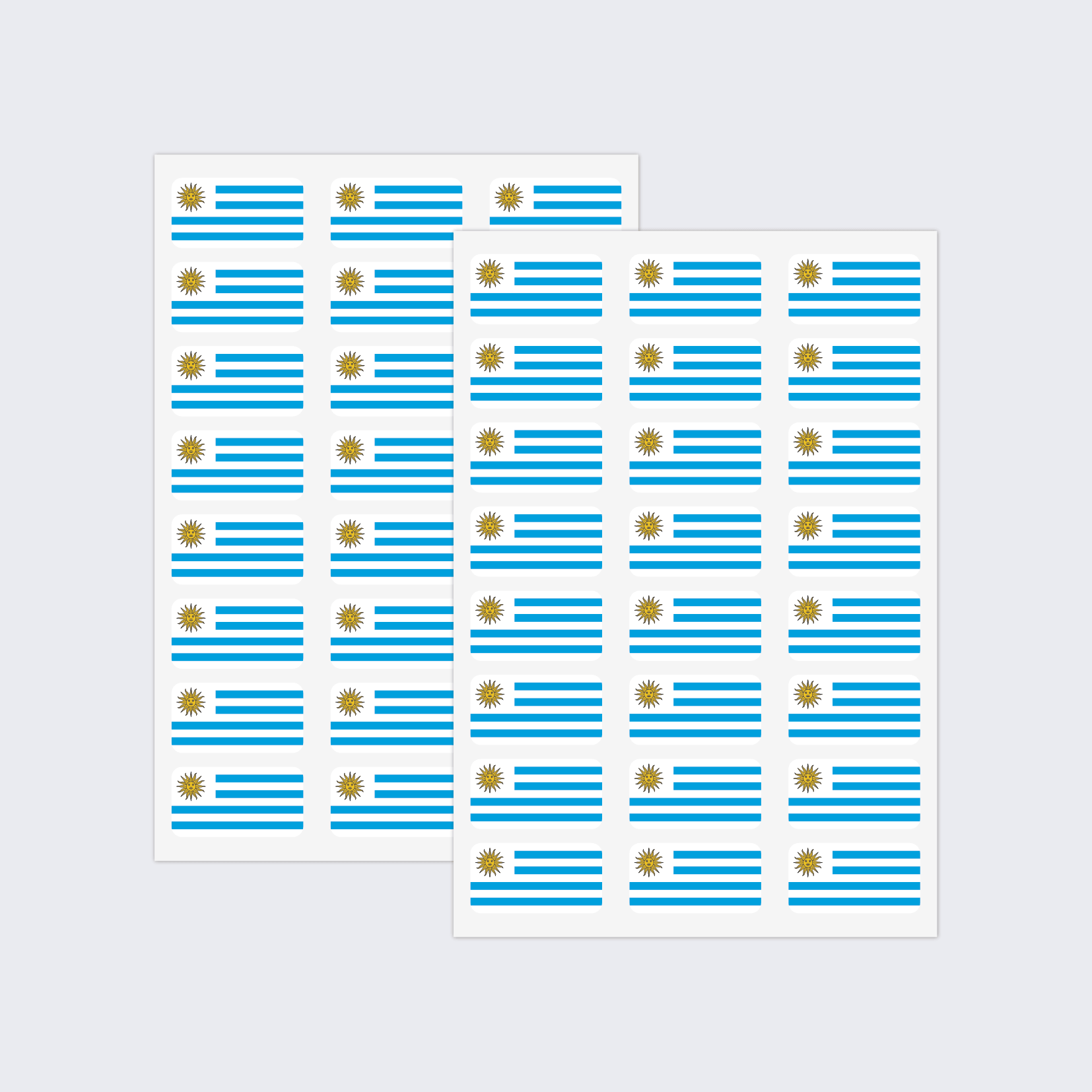Uruguay Flag Stickers - Image 2
