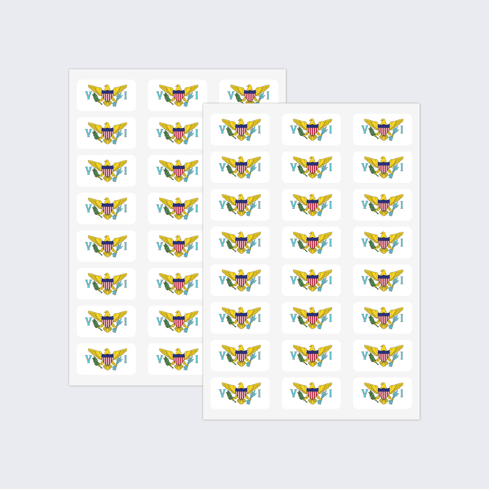 U.S. Virgin Islands Flag Stickers - Image 2