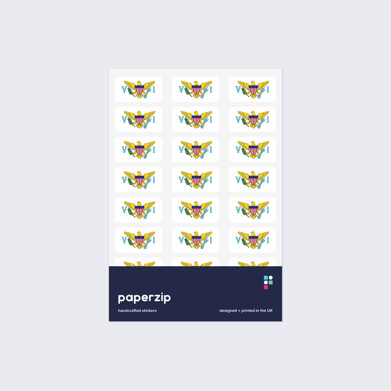 U.S. Virgin Islands Flag Stickers