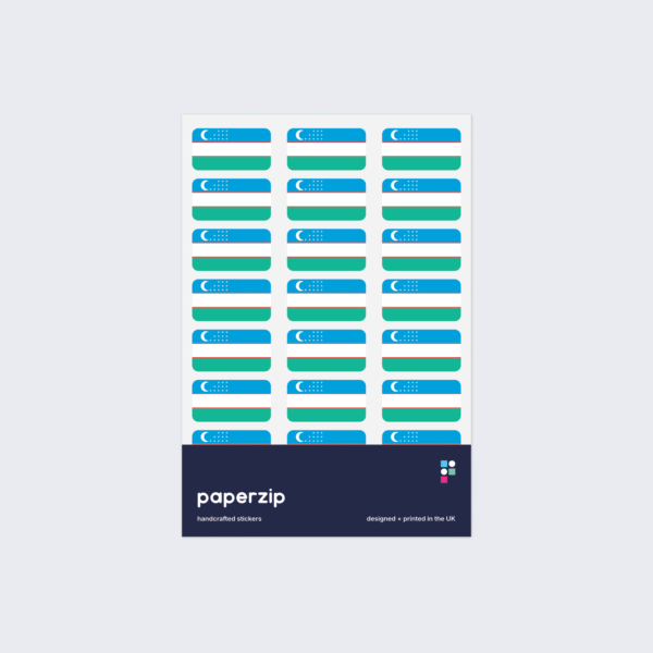 Uzbekistan Flag Stickers
