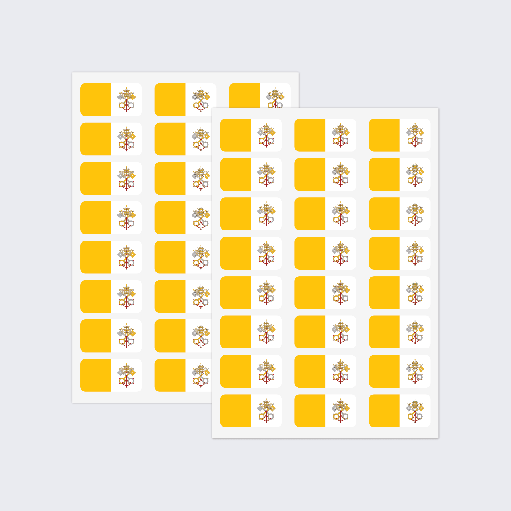 Vatican City Flag Stickers - Image 2