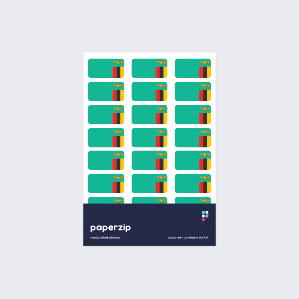 Zambia Flag Stickers