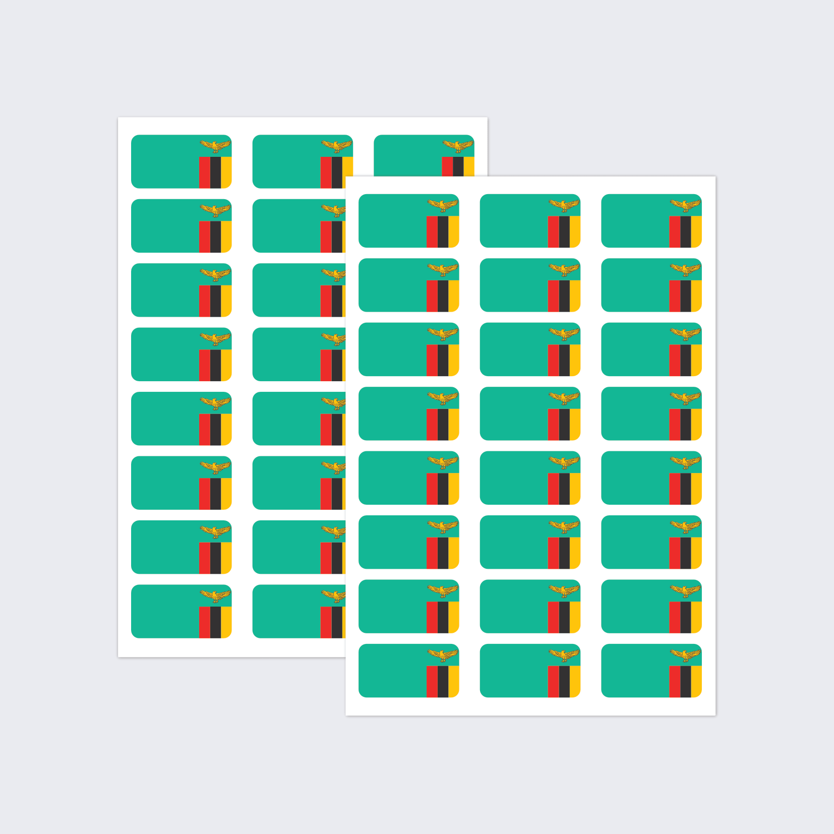 Zambia Flag Stickers - Image 2