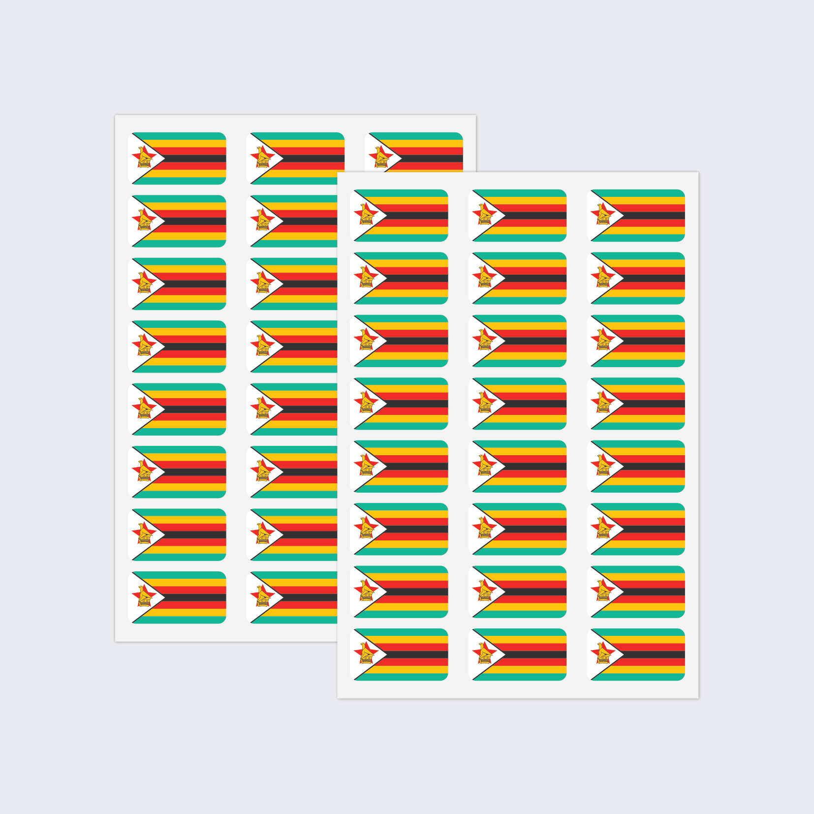 Zimbabwe Flag Stickers - Image 2