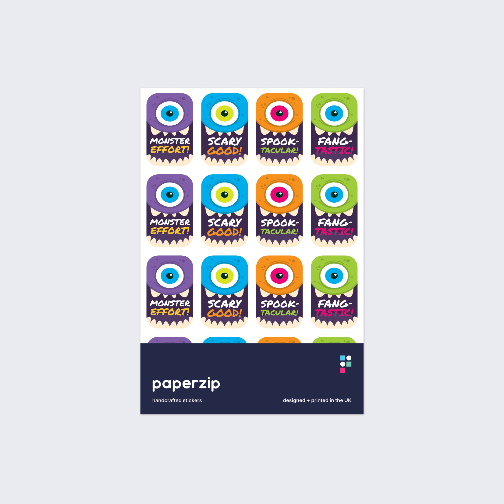 Monster Face Stickers