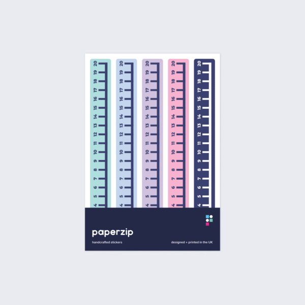 Number Lines to 20 (0-20) Stickers