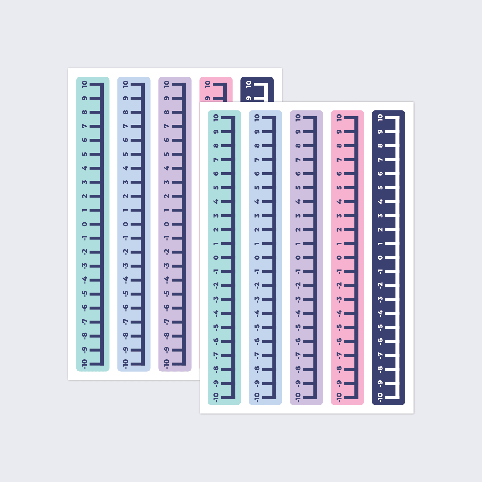 Number Lines from -10 to 10 Stickers - Image 2