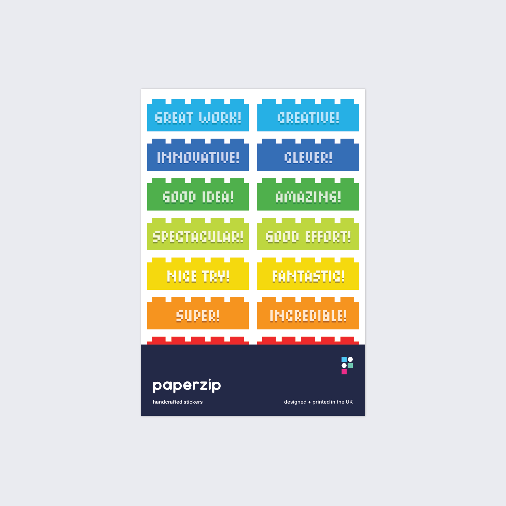 Building Blocks Reward Stickers