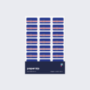 A pack of stickers displaying the national flag of Cape Verde.